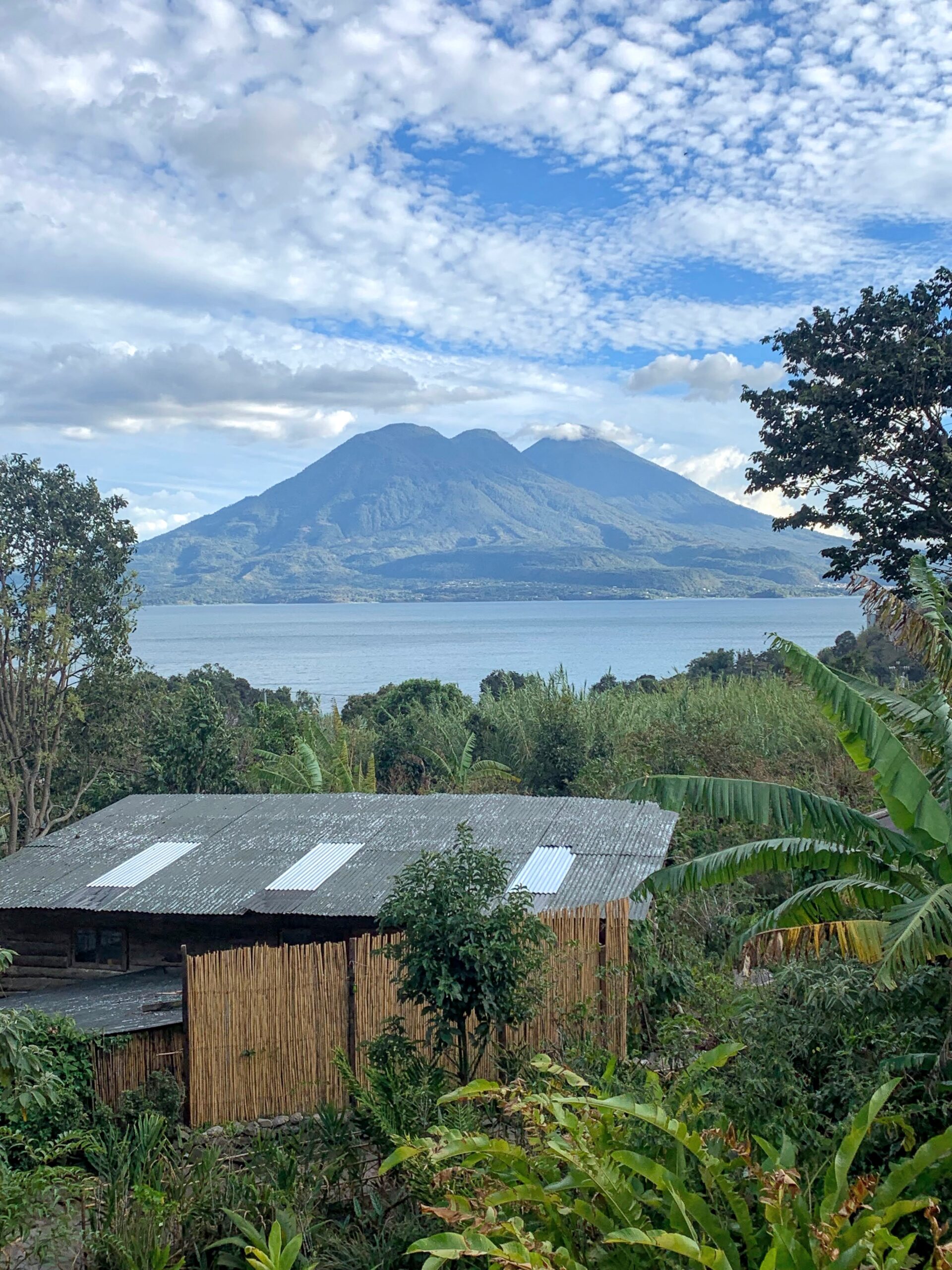 View overlooking Lake Atitlan Guatemala